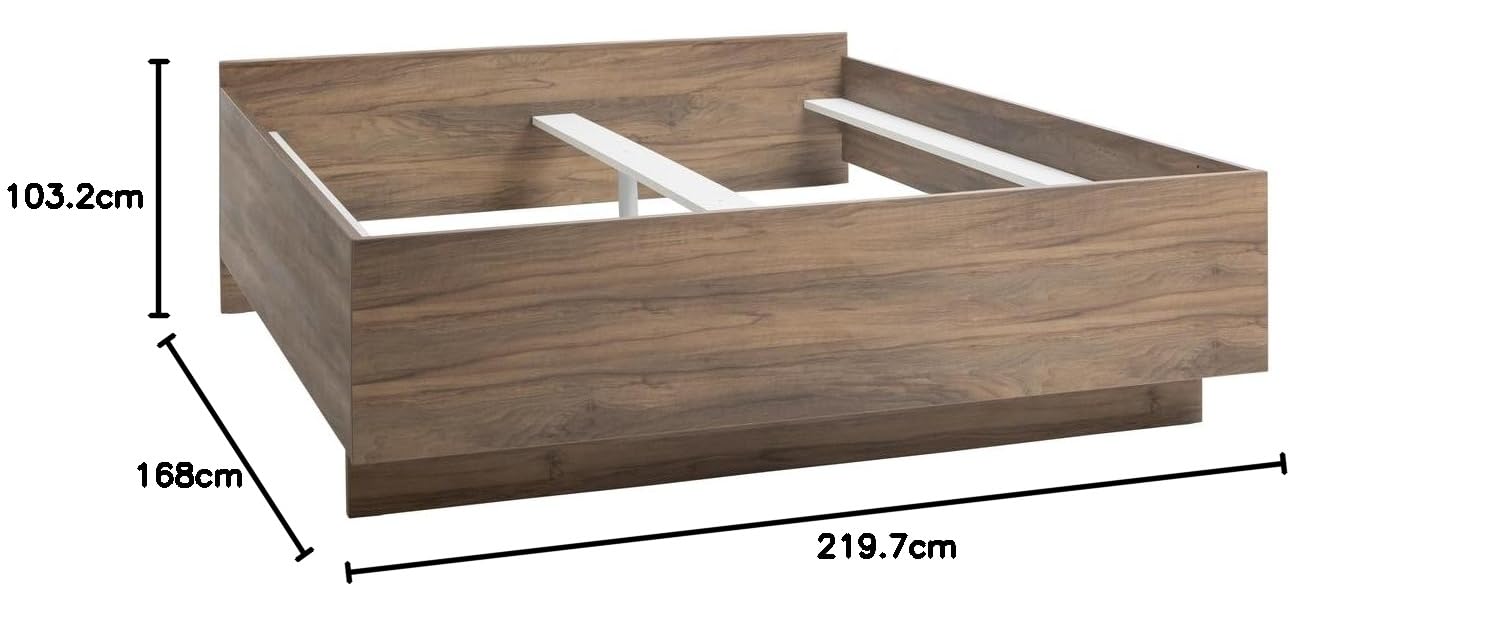 Composad Infinito Letto Matrimoniale Senza Testiera Noce Brera 160x200