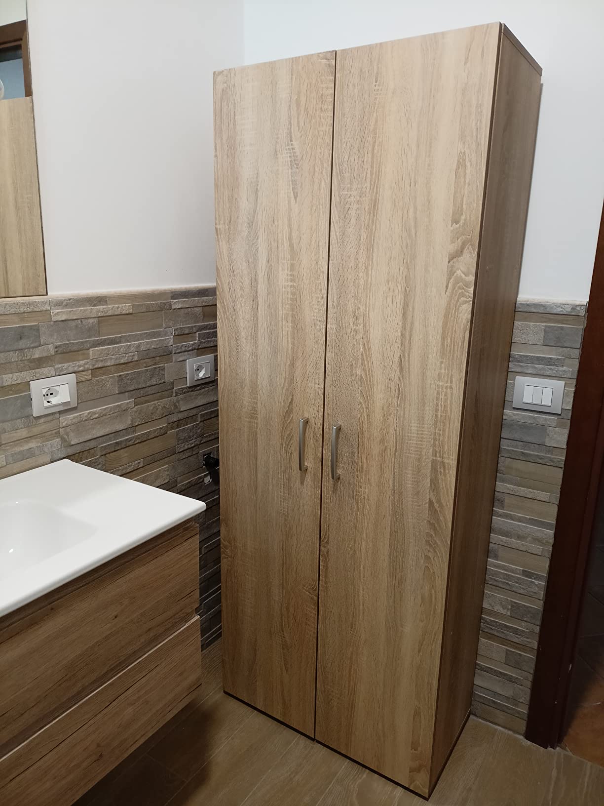Composad Facile Armadio 70x181 rovere sonoma 2 ante