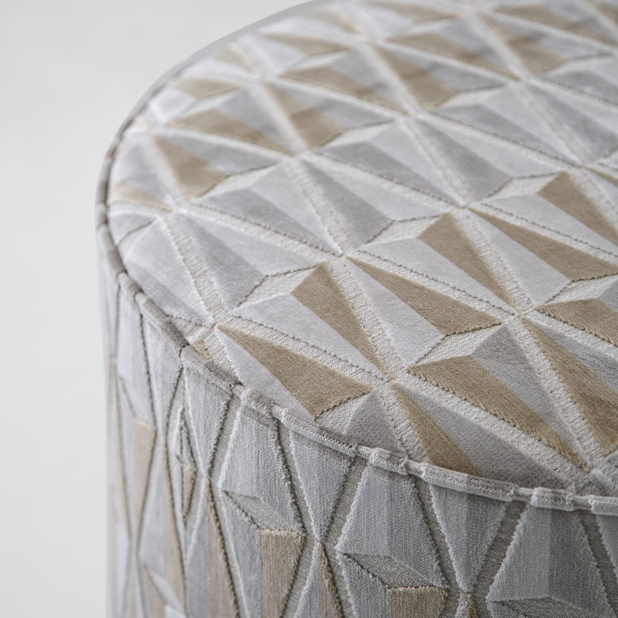 LCI Decora M082L Pouf in Tessuto per Soggiorno