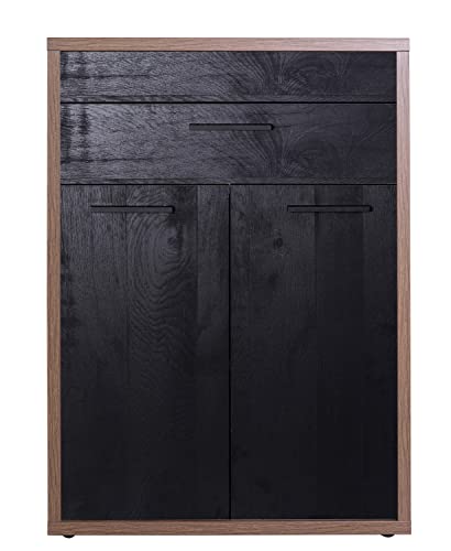 Composad Davinci Brera mobile 2 ante 2 cassetti noce nero