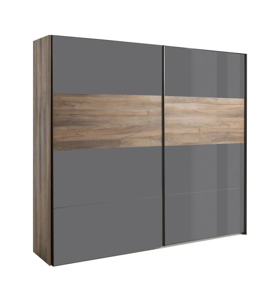 Composad Infinito armadio 2 ante scorrevoli grigio noce 250 cm