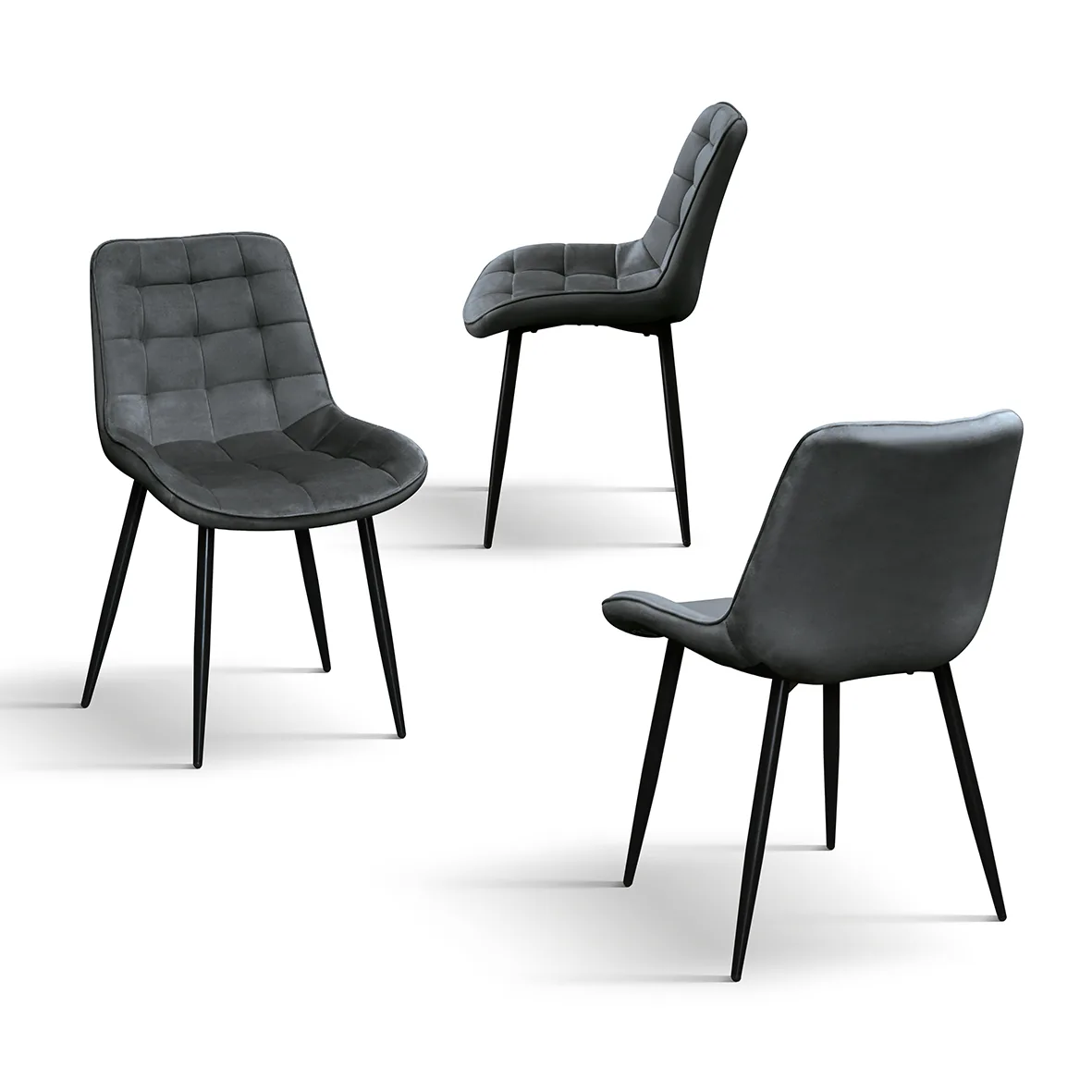 Epocantica Patrizia Set 4 Sedie Grigio Eleganti
