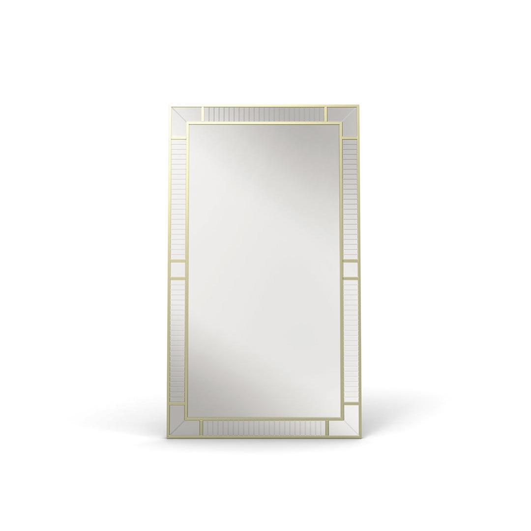 Minotti Collezioni Mir 04 specchio parete soggiorno