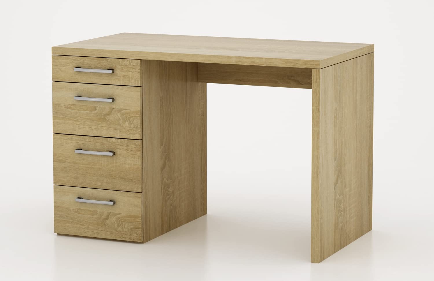 Composad Moneta scrivania 4 cassetti rovere sonoma