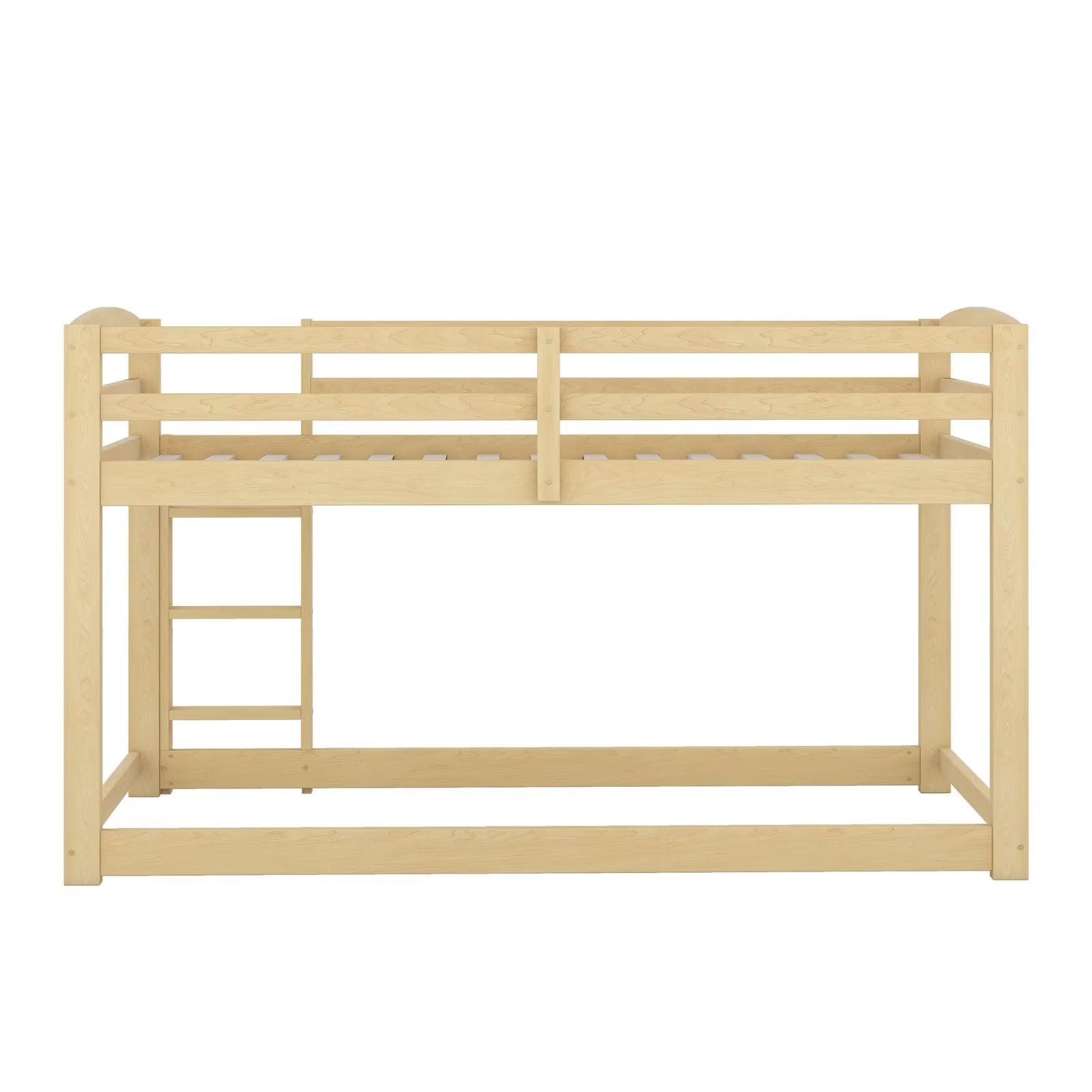 Dolamaní Letto a Castello 90x200 Naturale in Pino con Scala