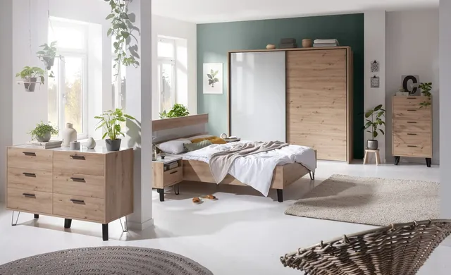 Composad Vitruvia Camera Completa 6 Mobili Rovere Grigio