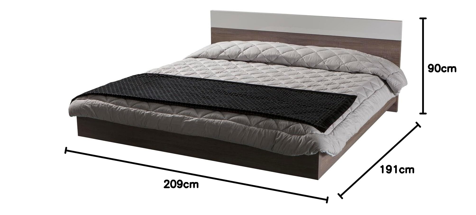 Composad Momenti Letto King Size Rovere Sonoma e Bianco