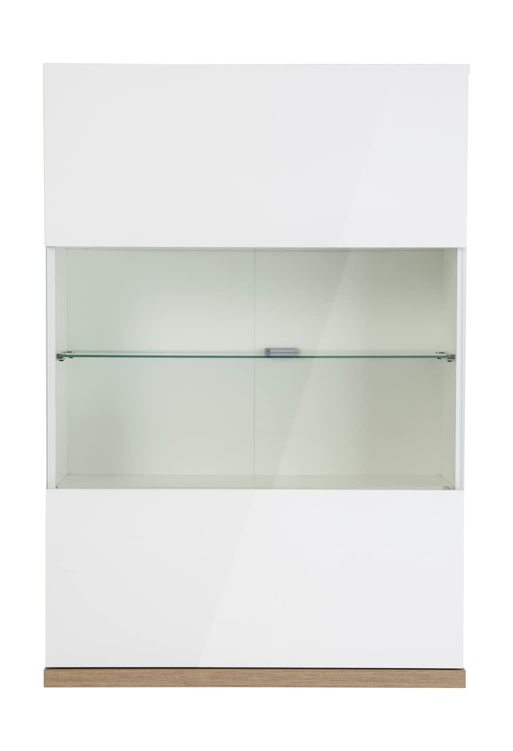 Composad Mundi pensile sospeso 1 anta vetro rovere bianco