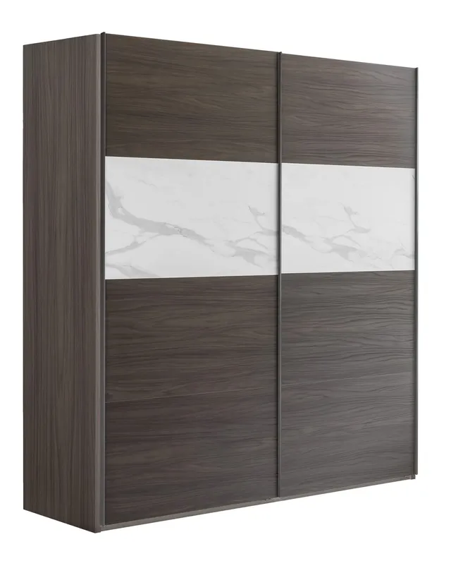 Composad Systema 200x223x67 armadio 2 ante scorrevoli rovere marmo