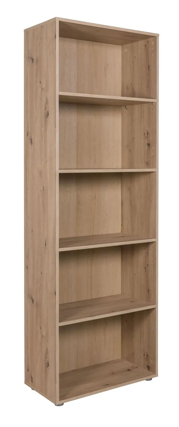 Composad Espresso libreria 69x200 rovere mielato 4 ripiani
