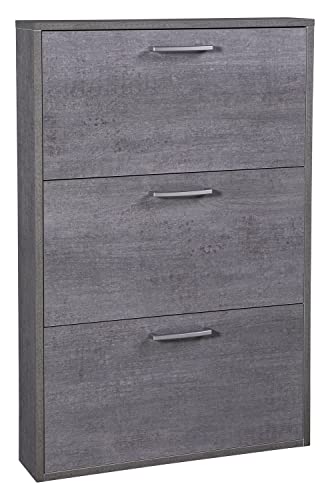 Composad Facile 3 ribalte scarpiera slim 15 cm cemento