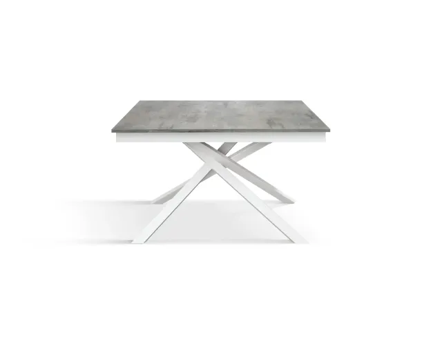 Epocantica Delia tavolo allungabile cemento grigio 120x80