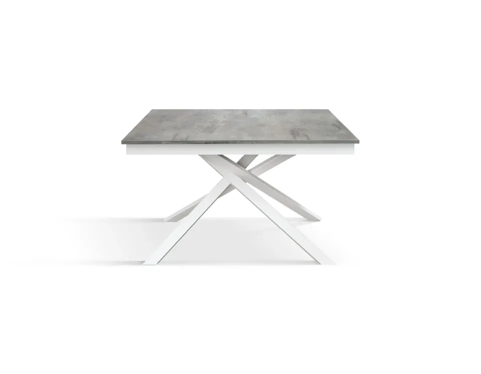Epocantica Delia tavolo allungabile cemento grigio 120x80