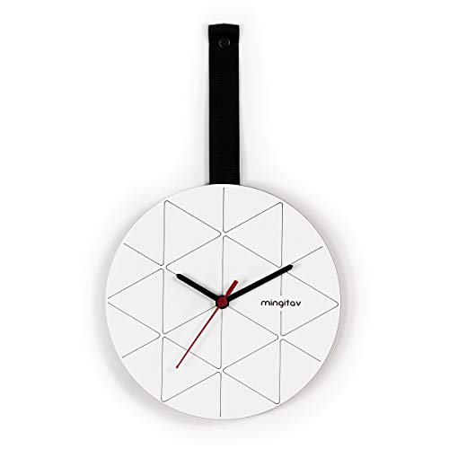 Iperbriko orologio da parete moderno nero 23x40 cm