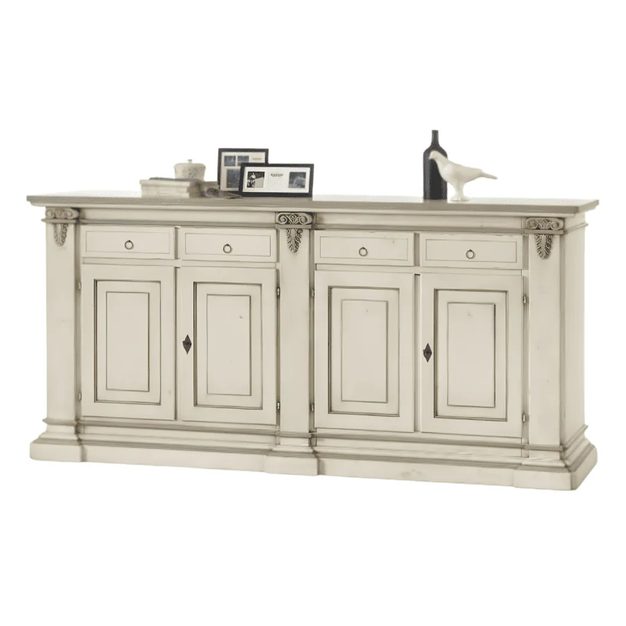Epocantica Credenza 4 Porte Incisa 240 cm