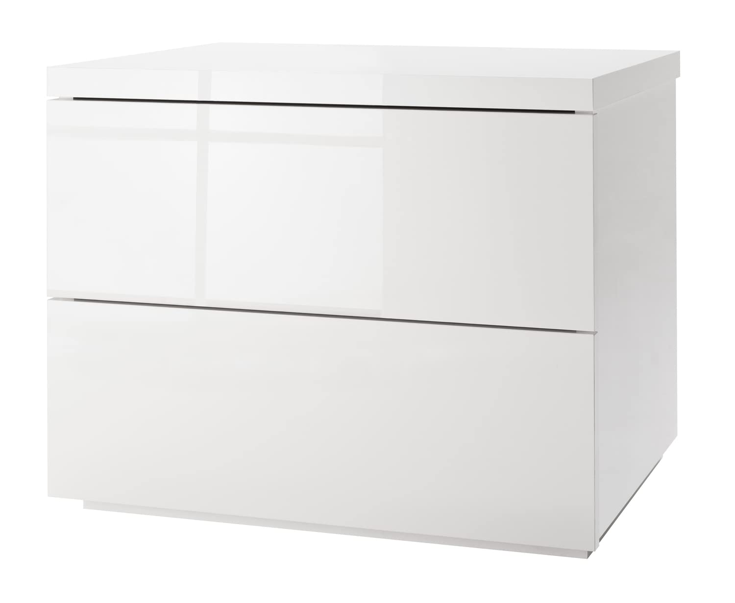 Composad Privilegio Comodino Bianco 2 Cassetti 55x44