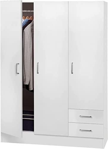 COMPOSAD Facile armadio 3 ante 2 cassetti bianco 184 cm