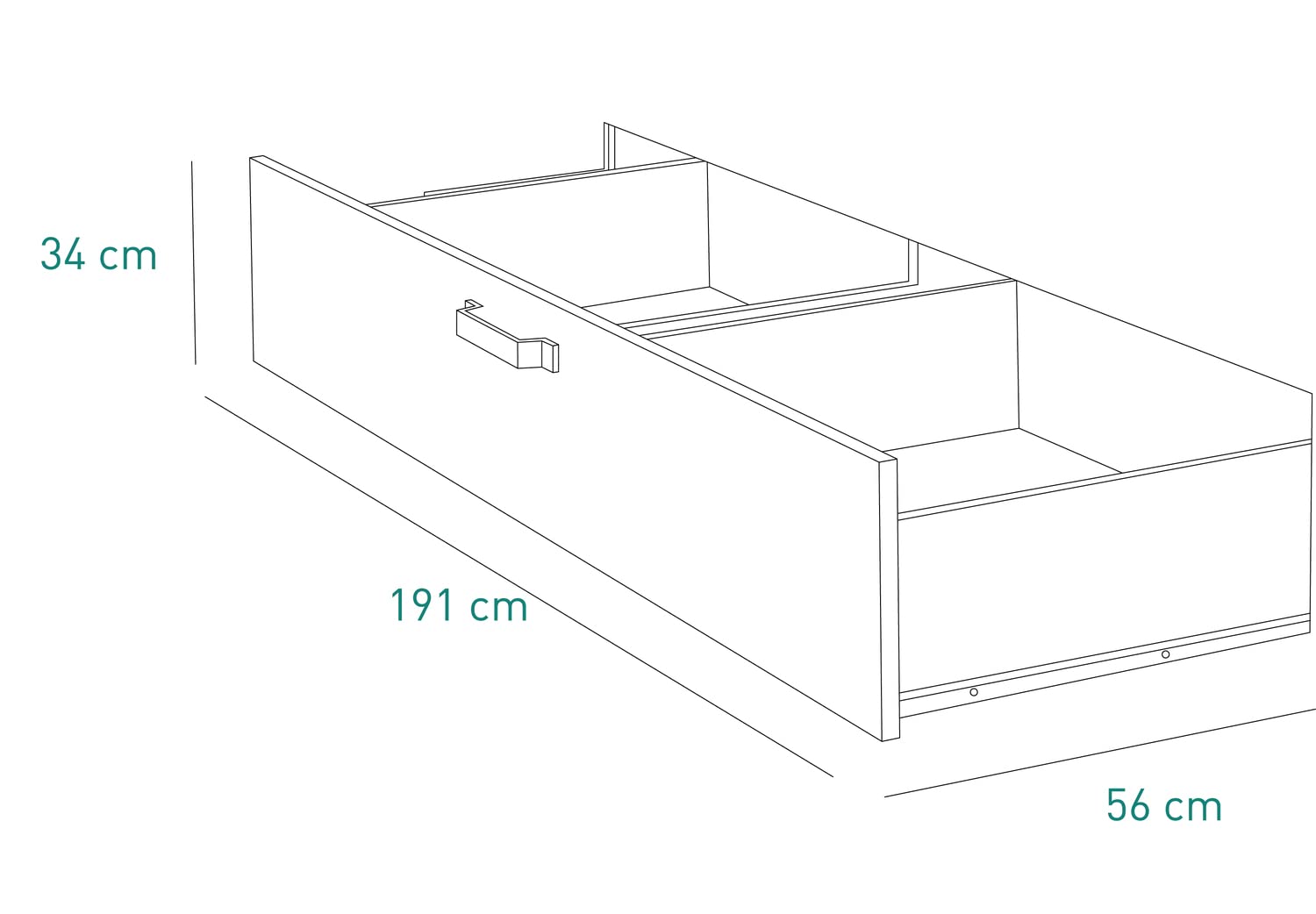 Composad LaFabrica LT2102 LT2103 Cassettone Letto Grigio Tadao