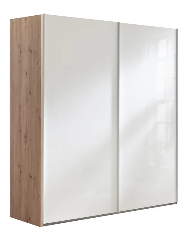Composad Systema 200x223x67 armadio 2 ante scorrevoli rovere bianco
