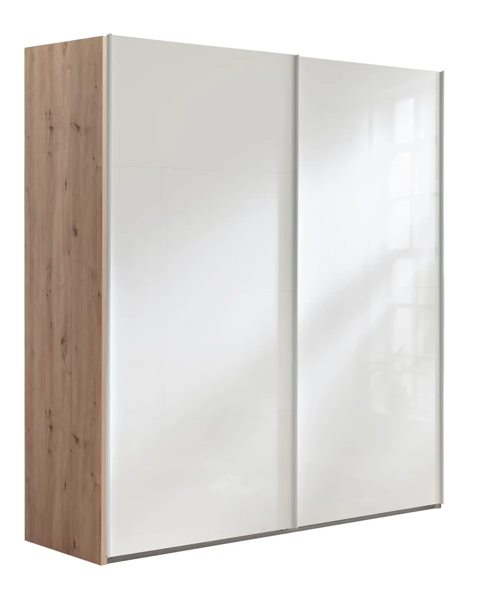 Composad Systema 200x223x67 armadio 2 ante scorrevoli rovere bianco
