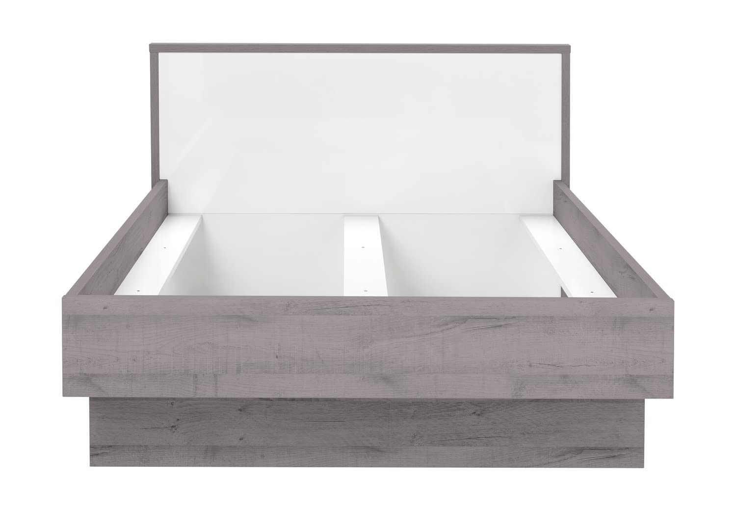 Composad Letto Matrimoniale Francese 163 cm Bianco Rovere Senza Materasso