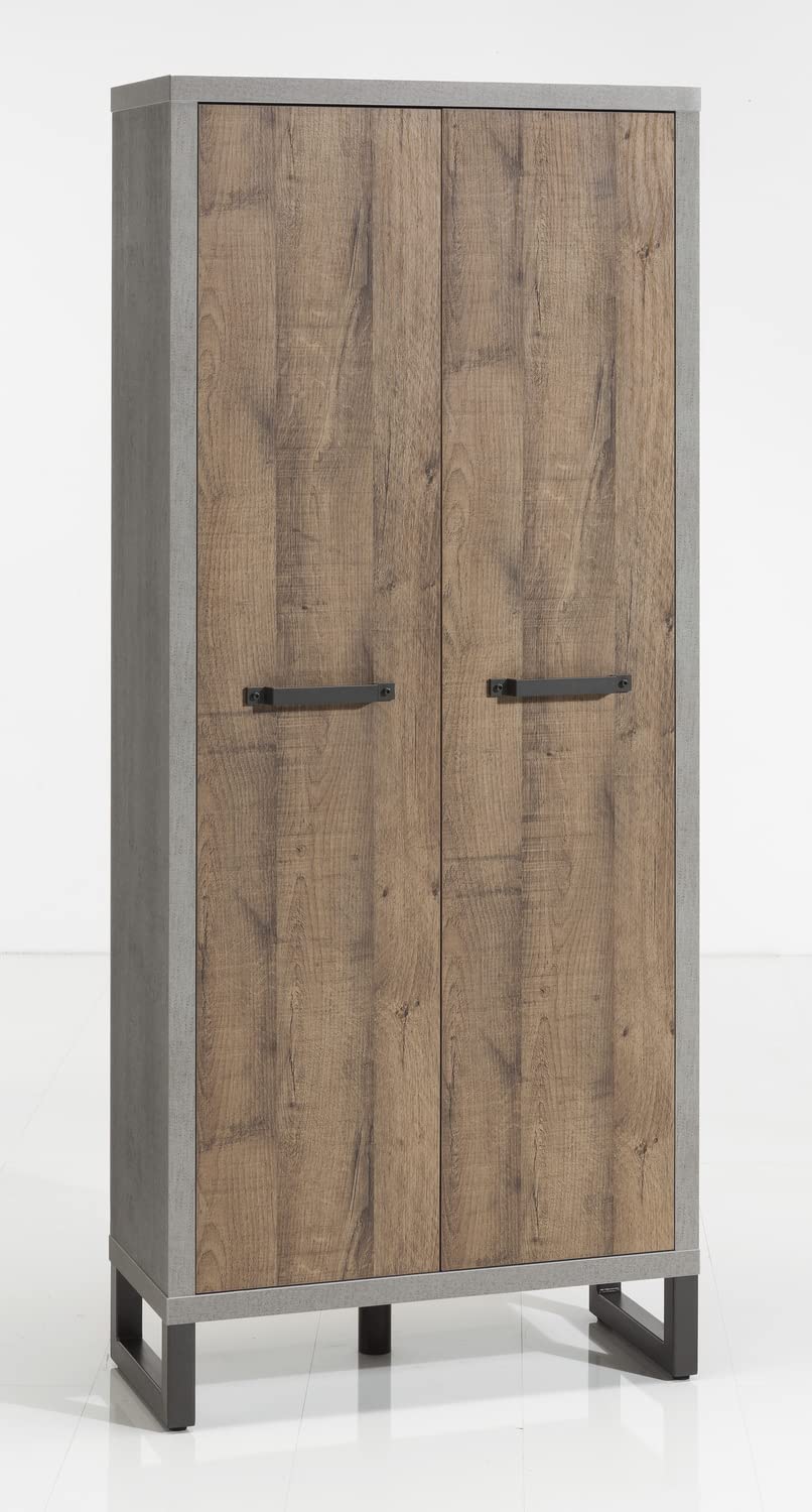Composad LaFabrica armadio 80x190 rovere cemento 2 ante