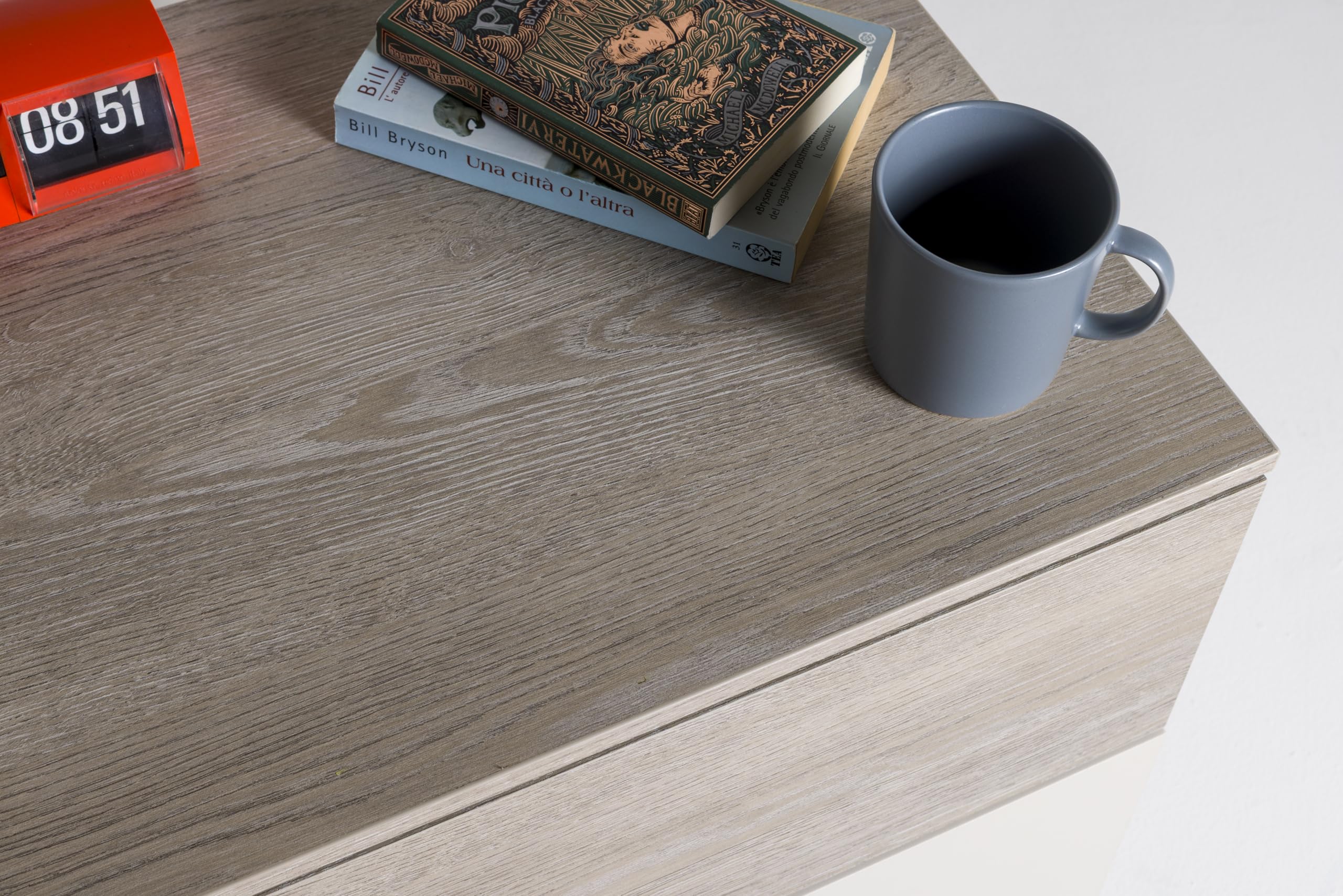 Composad Favorita comodino 2 cassetti rovere gessato cashmere