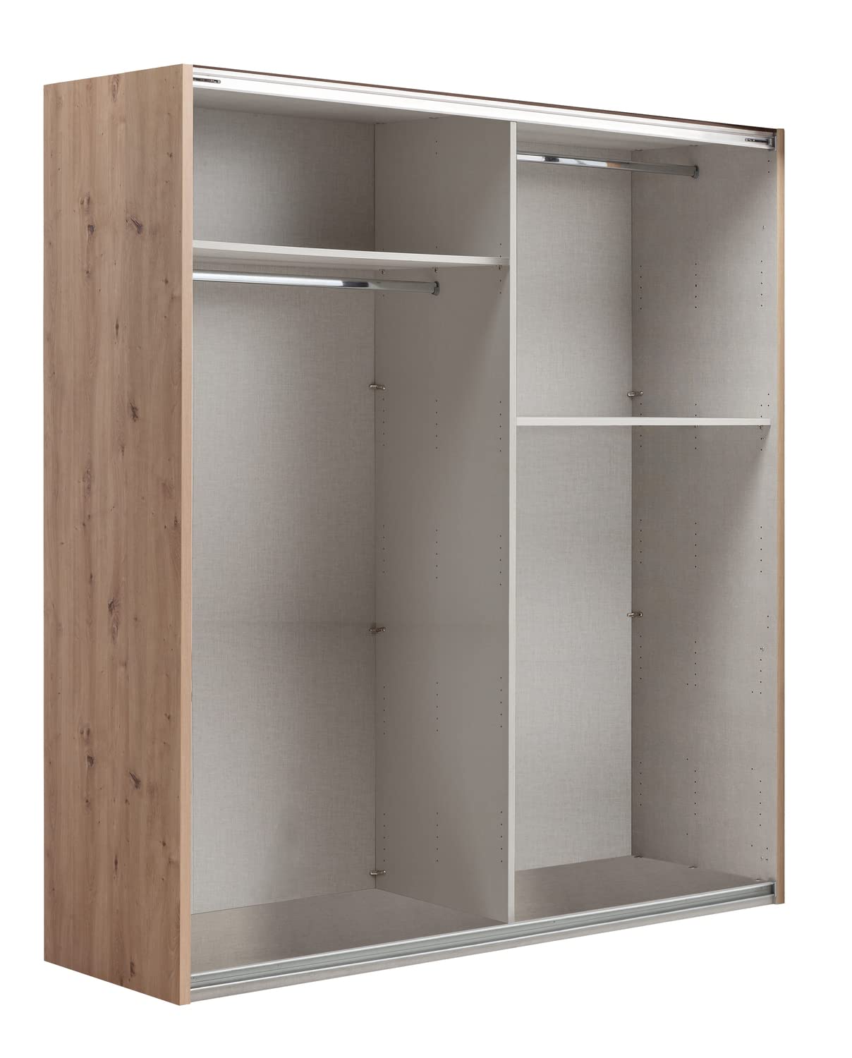 Composad Systema armadio 2 ante scorrevoli 200 specchio rovere miele