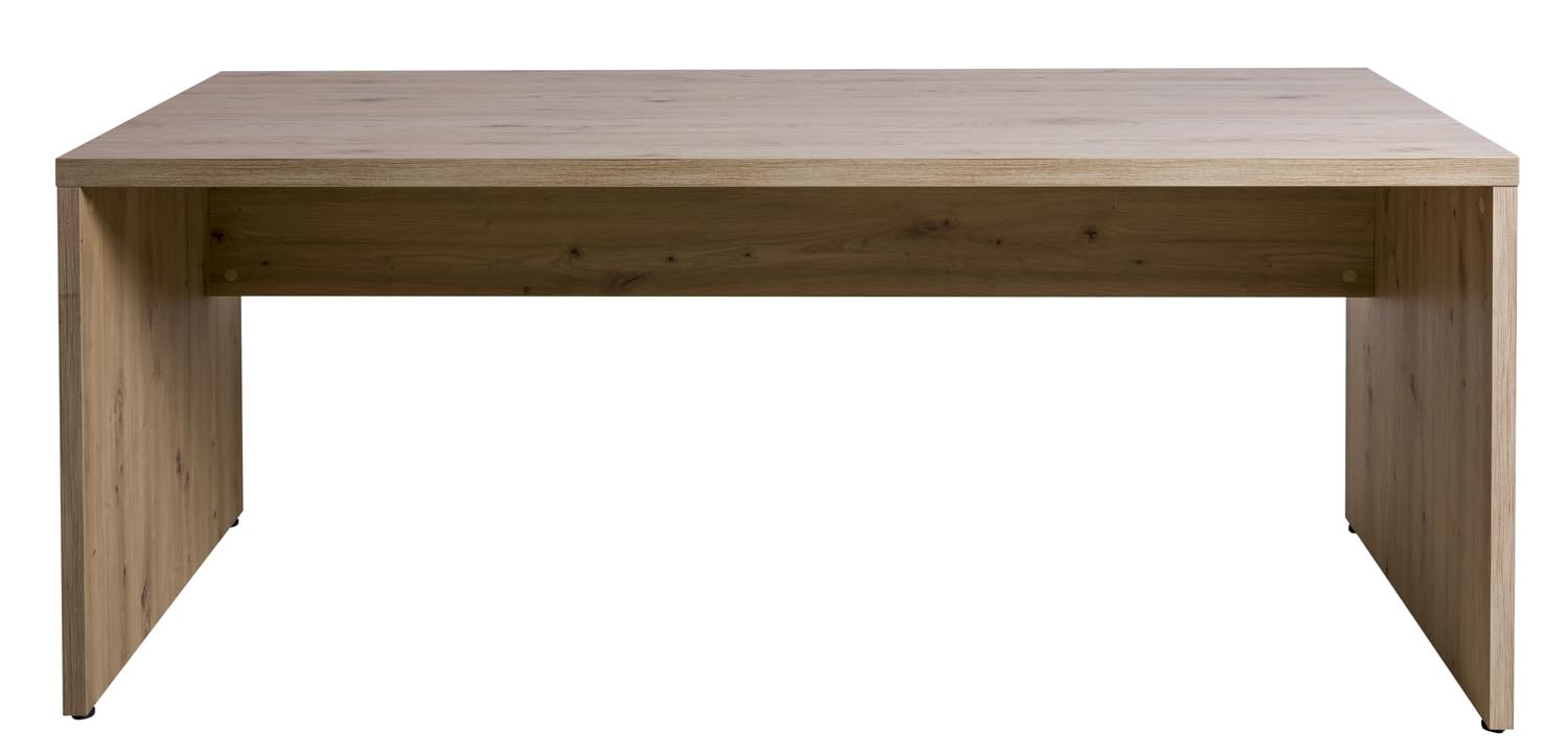 Composad Rilega Scrivania Ufficio 180 cm Rovere Modesty Panel