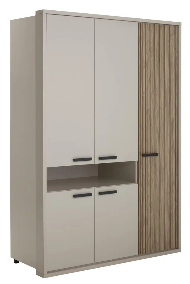Composad Bravo 5 Ante 1 Vano Armadio Grigio Cashmere 147 cm