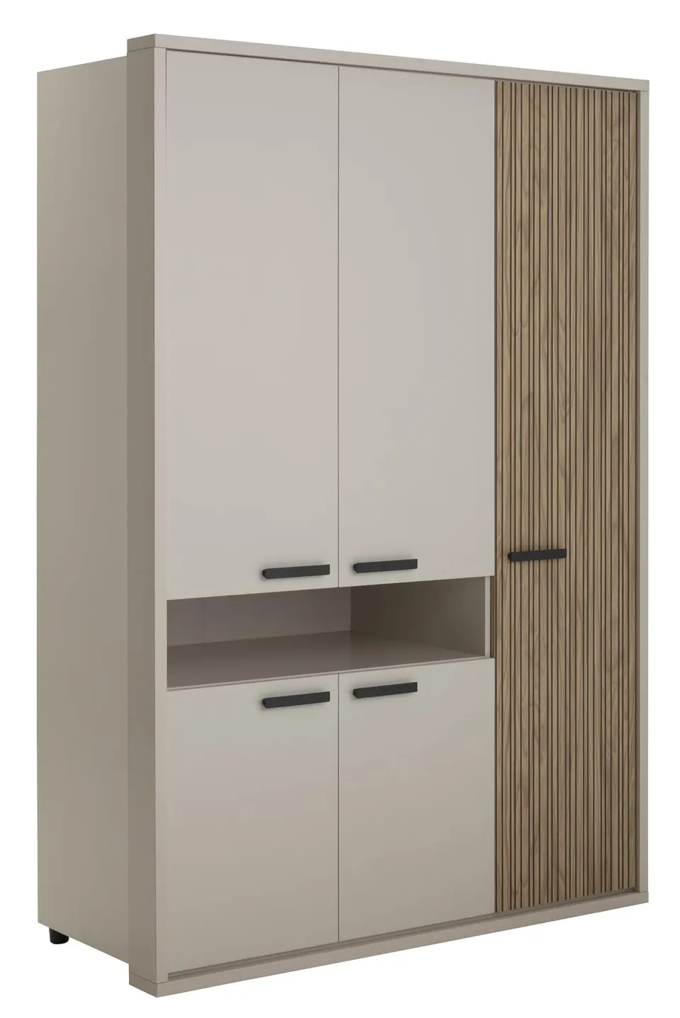 Composad Bravo 5 Ante 1 Vano Armadio Grigio Cashmere 147 cm