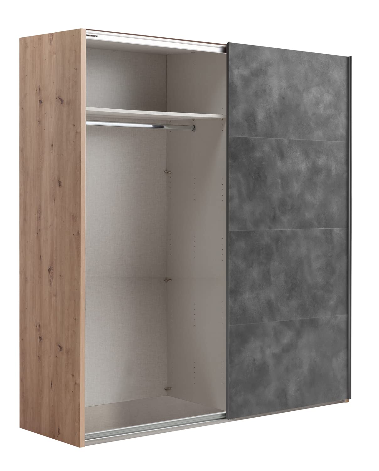 Composad Systema Armadio 2 Ante Scorrevoli 200 Rovere Grigio