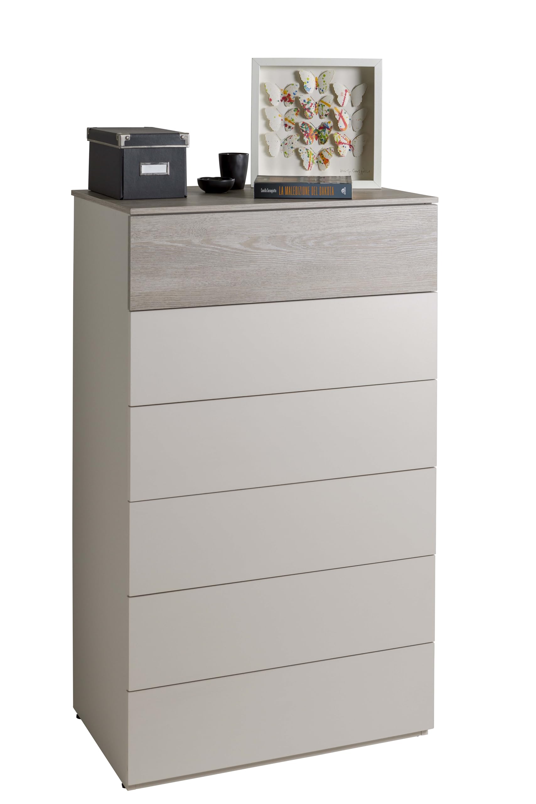 Composad Favorita Camera Letto Completa 6 Mobili Grigio