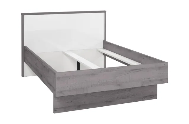 Composad Letto Matrimoniale Francese 163 cm Bianco Rovere Senza Materasso