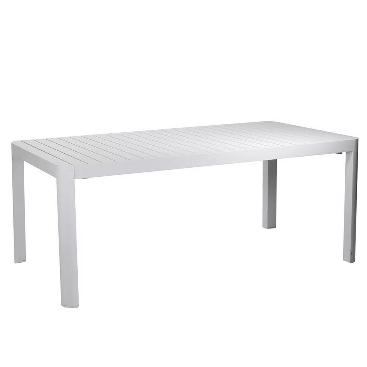 Iperbriko Claveland tavolo allungabile bianco in alluminio