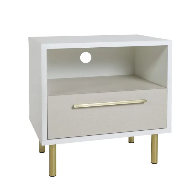 Composad Western comodino 1 cassetto vano twist bianco