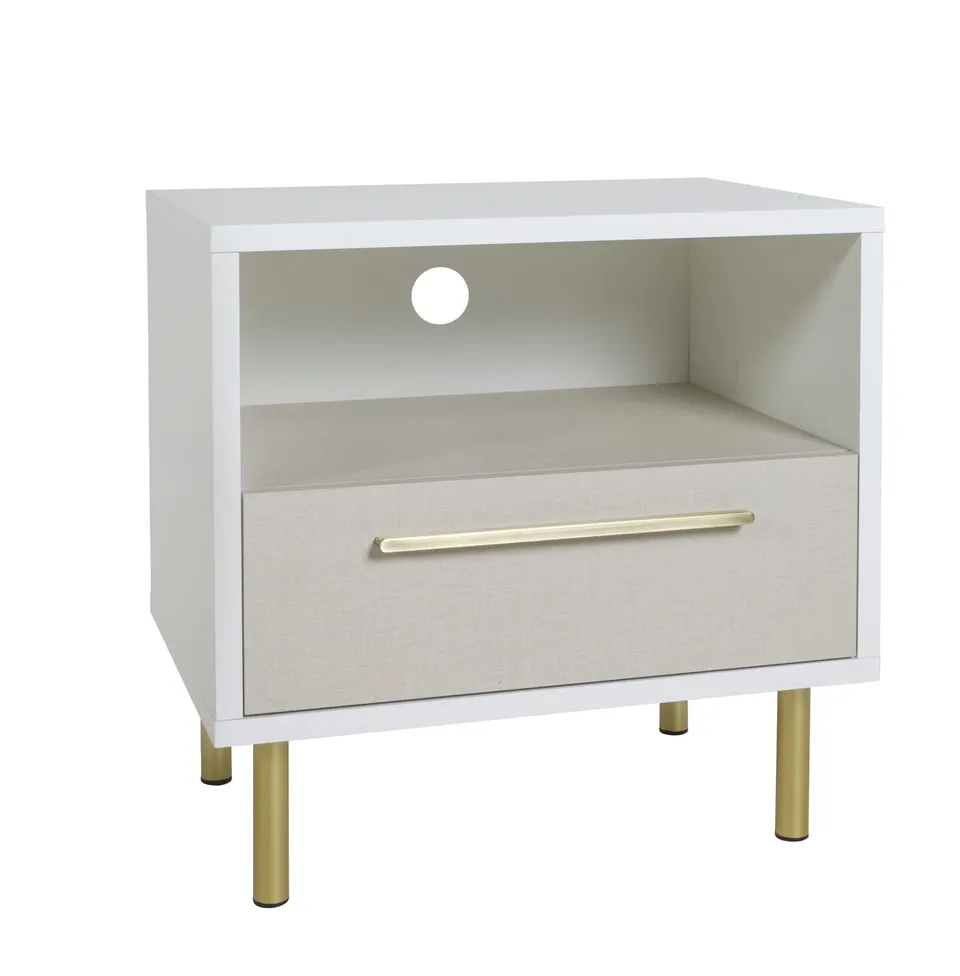 Composad Western comodino 1 cassetto vano twist bianco