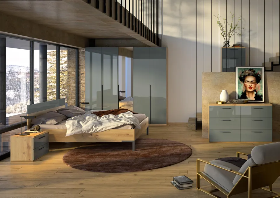 Composad Sposami camera da letto completa 6 mobili rovere mielato