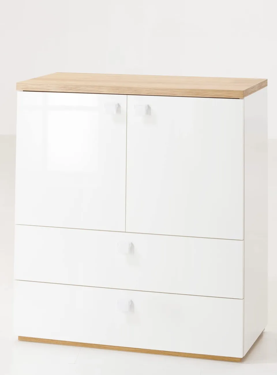 Composad Globo mobile contenitore rovere bianco 90x100 cm