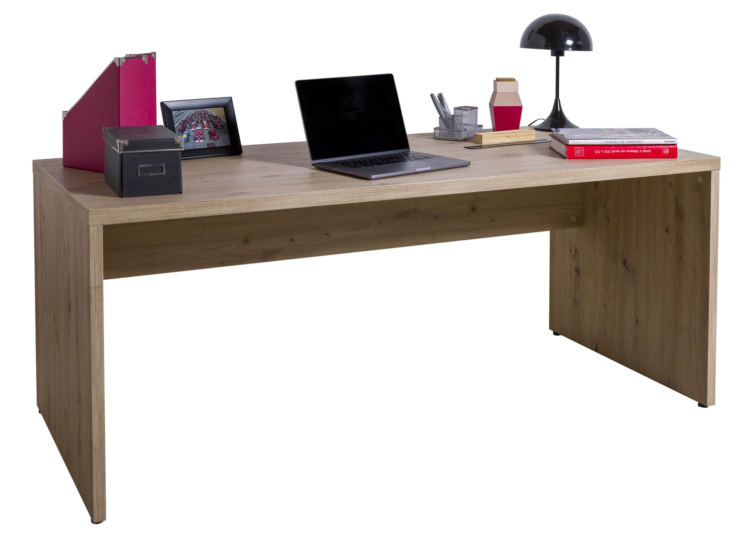 Composad Rilega Scrivania Ufficio 180 cm Rovere Modesty Panel