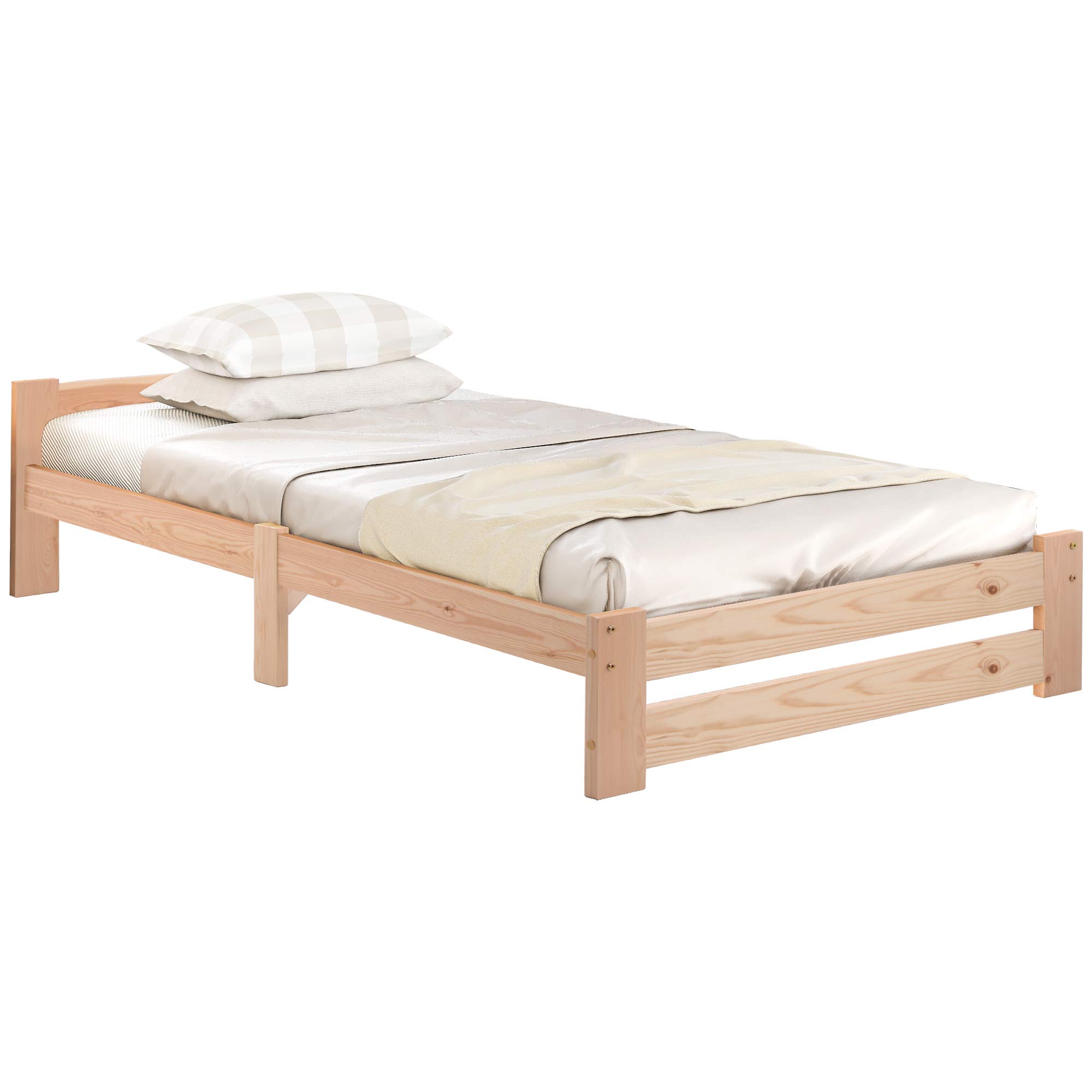 Dolamaní Letto singolo in pino 90x200 con rete a doghe