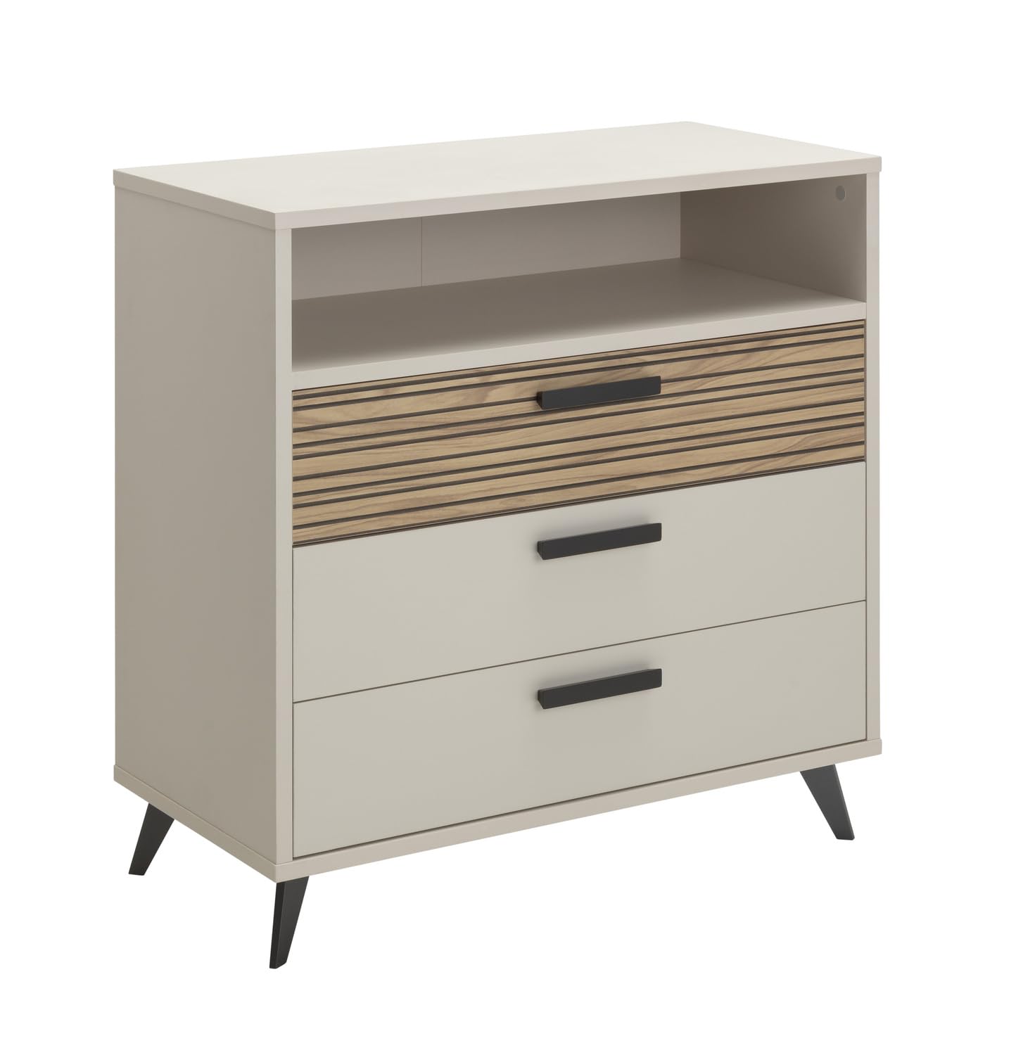 Composad Bravo Cassettiera 3 Cassetti 1 Vano Grigio Cashmere