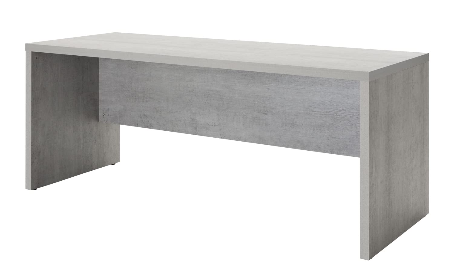 Composad Pratico Scrivania Ufficio Grigio Cemento 180x69 cm
