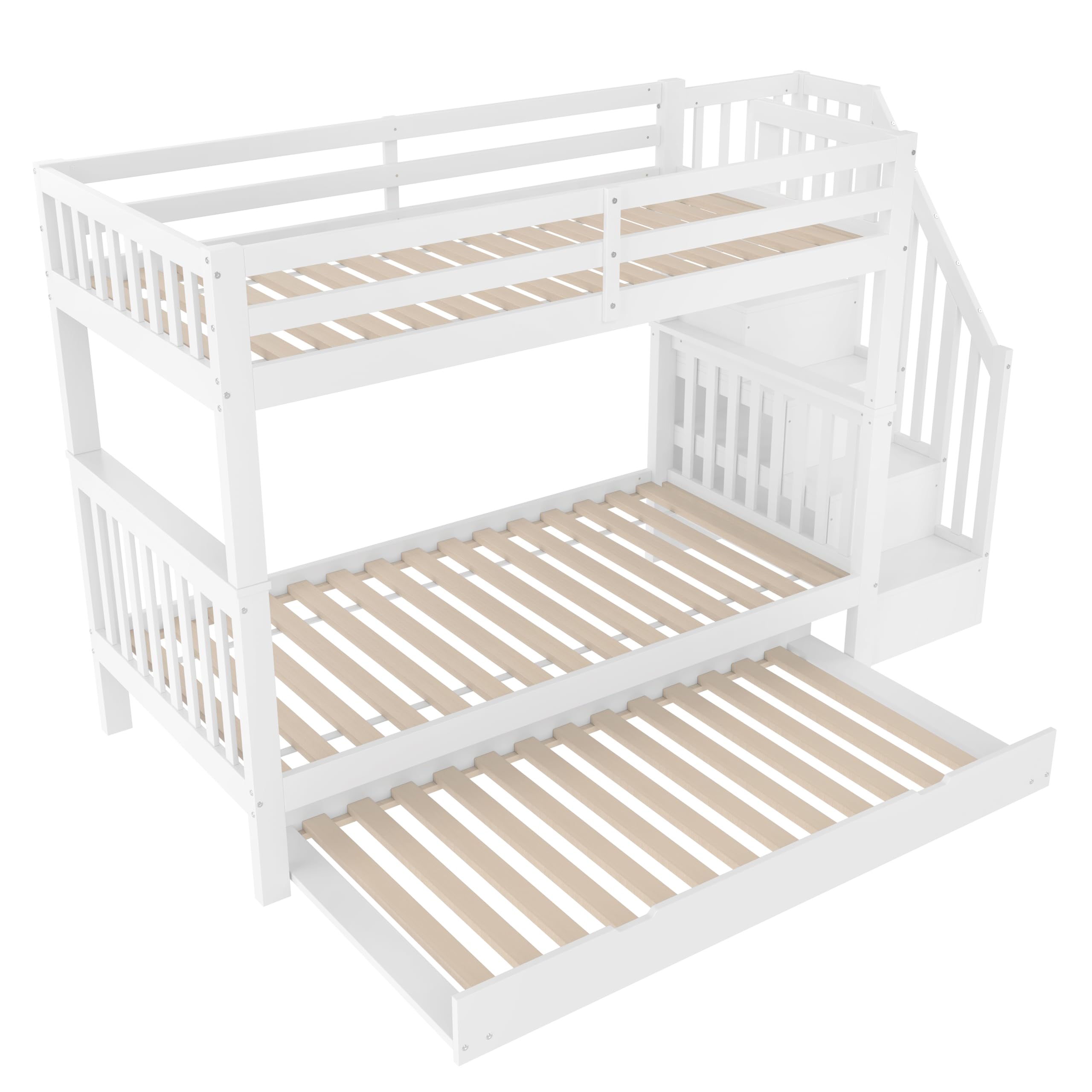 Dolamaní letto soppalco bambini 90x200 bianco estraibile
