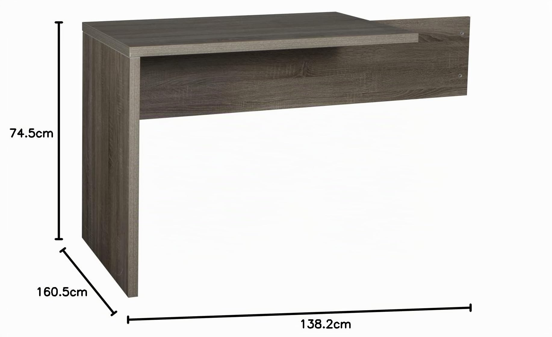 Composad Disegno K04 scrivania angolare rovere sonoma 138 cm