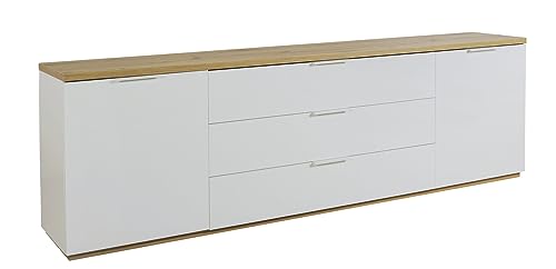 Composad Mundi soggiorno completo 3 mobili bianco rovere