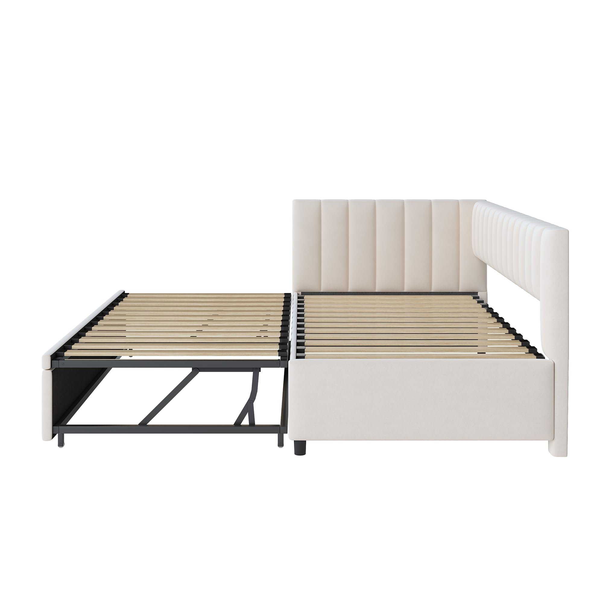Dolamaní divano letto L beige velluto 90x200 estraibile