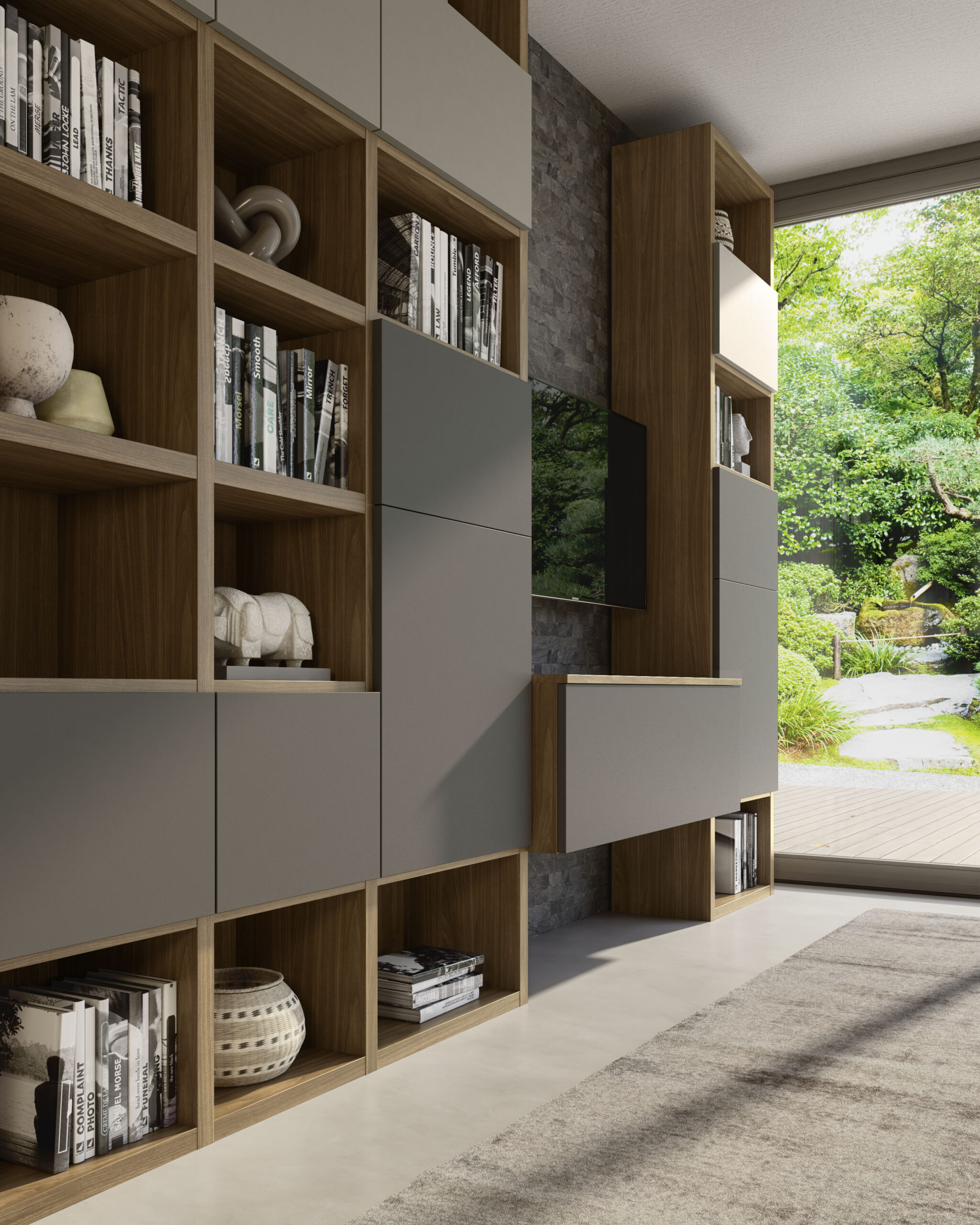 S75 Supreme Ingrid Noce Libreria 383 cm