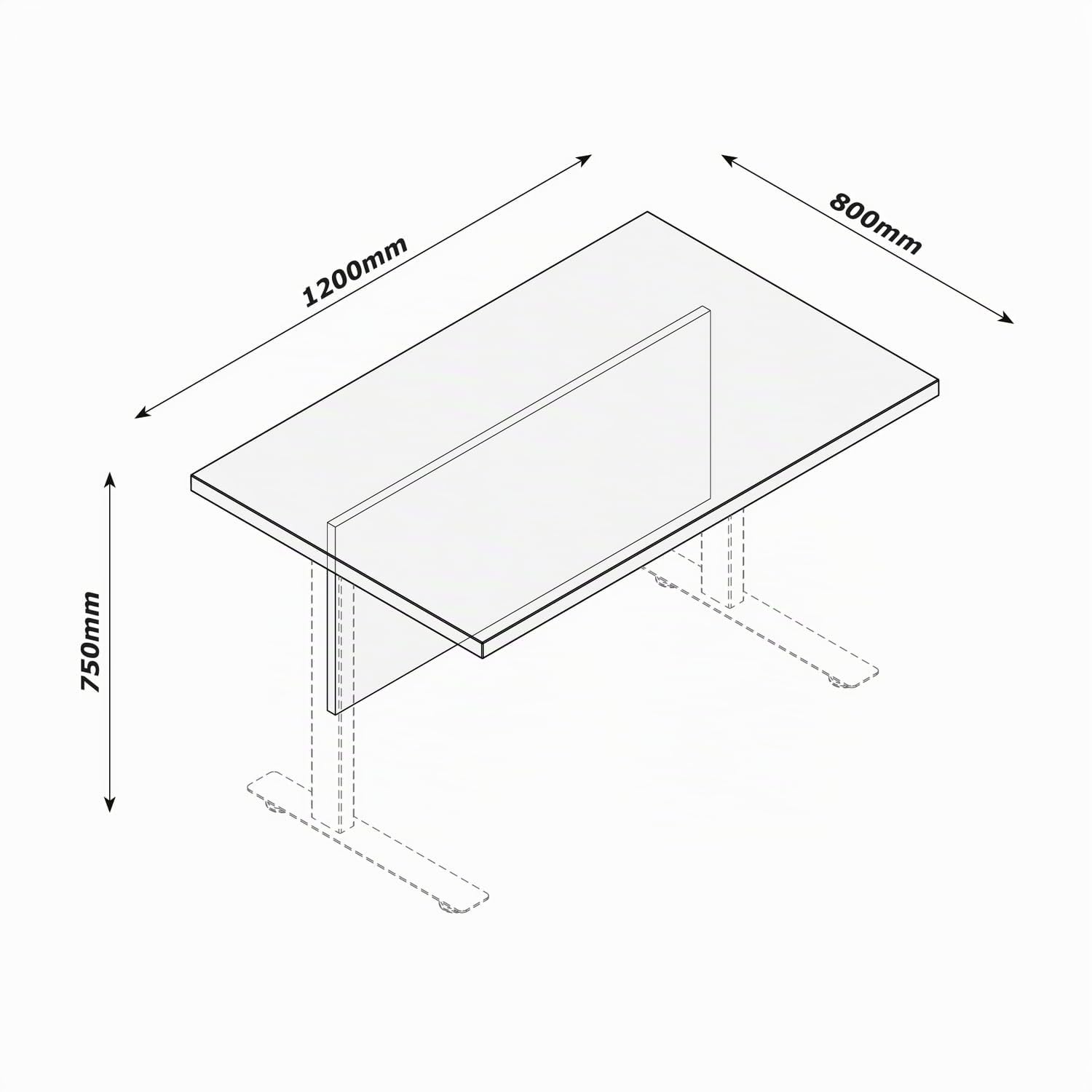 Composad Rilega scrivania gambe metallo rovere mielato