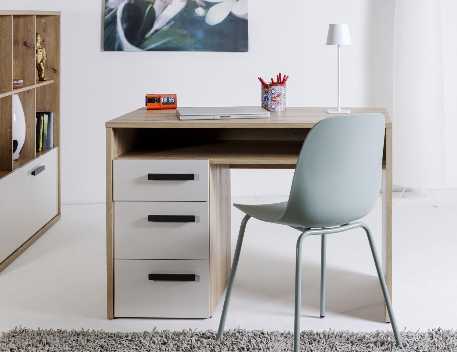 Composad MiPiace scrivania 3 cassetti rovere mielato cashmere